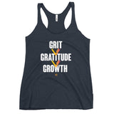 Grit > Gratitude > Growth || Women's Racerback Tank