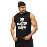 Grit > Gratitude > Growth || Muscle Shirt