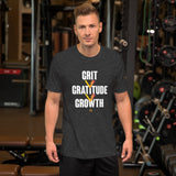 Grit > Gratitude > Growth || Unisex t-shirt