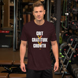 Grit > Gratitude > Growth || Unisex t-shirt