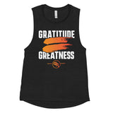 Gratitude = Greatness || Ladies’ Muscle Tank